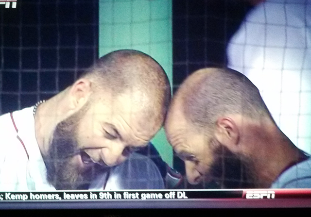 Shirtless Mike Napoli Parties in the Streets of Boston After Their