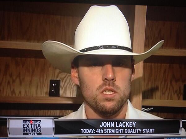 John Lackey in Cowboy Hat