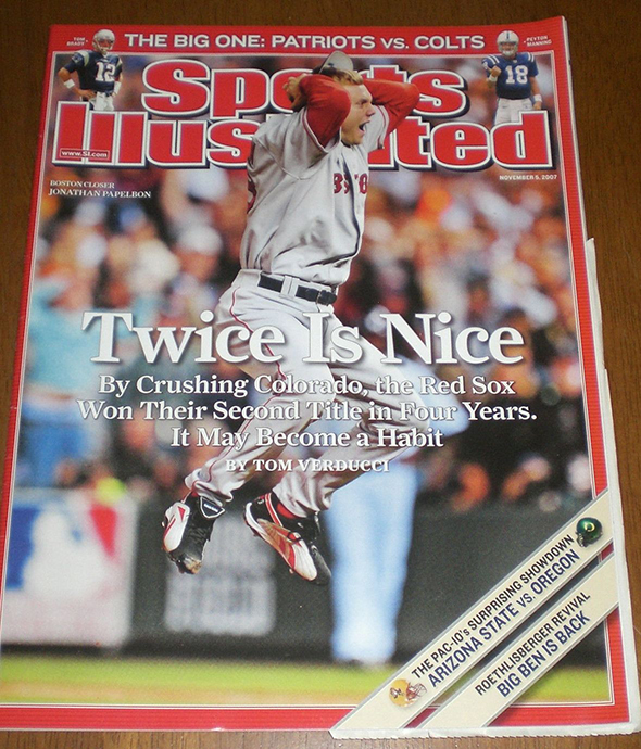 Boston Red Sox Mark Bellhorn, 2004 World Series Sports Illustrated Cover  Poster