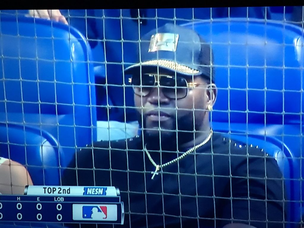 david ortiz in the stands