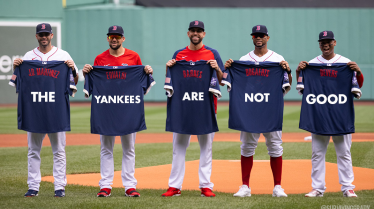 Red Sox Yankees shirts