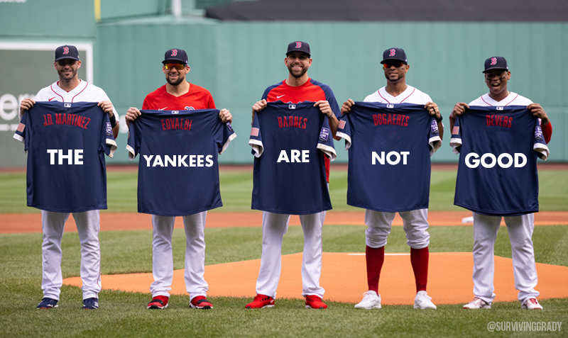 Red Sox Yankees shirts